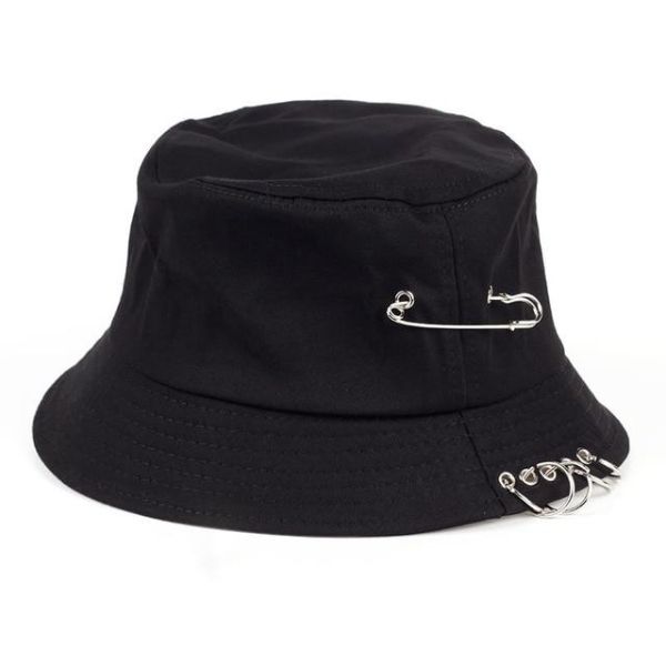 Gorro de Pescador Punk Negro