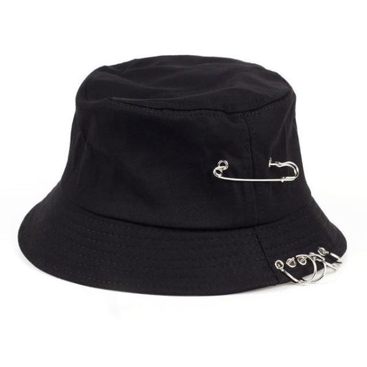 Gorro de Pescador Punk Negro